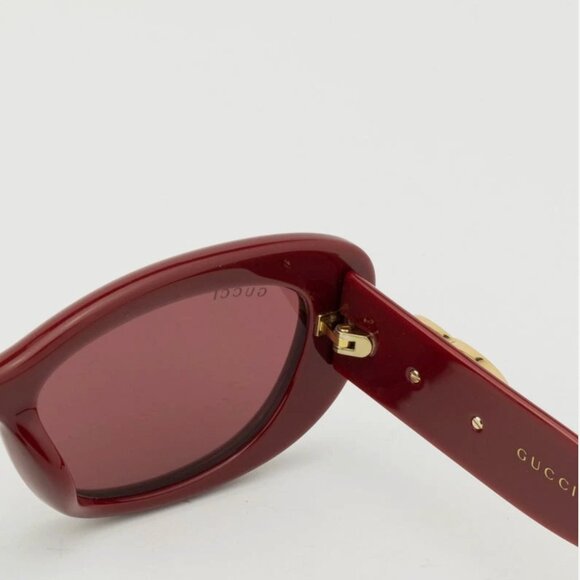 NEW Gucci Red Ladies Sunglasses 53mm 100% Authentic main image 9